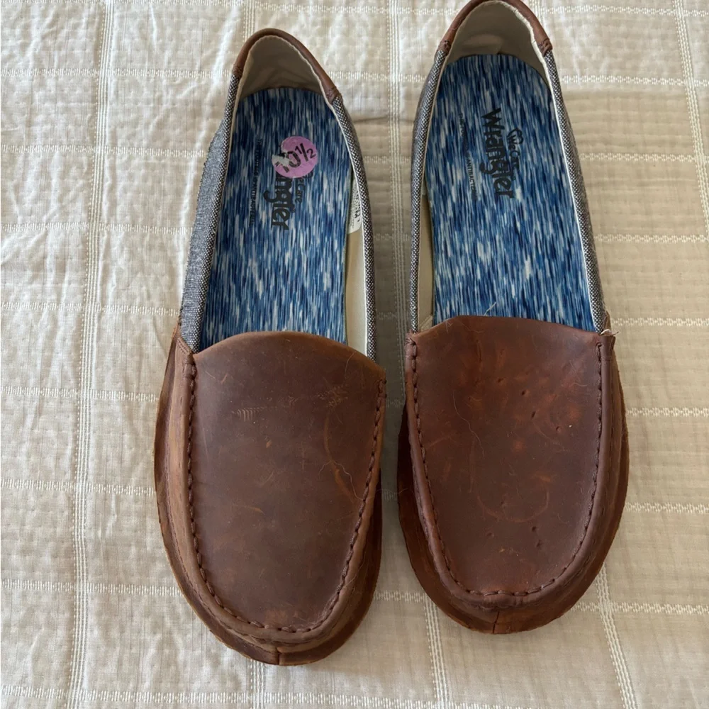 WRANGLER MEN'S SLIP-ON LOAFERS - MOC TOE size 10.5 - Picture 3 of 7